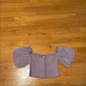 Women's Off-Shoulder Purple Top